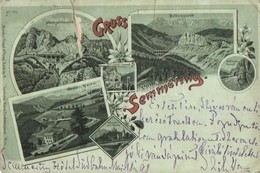 T4 1898 Semmering, Weinzettlwand, Bolleroswand, Bolleros-Tunnel, Weinzettl-Tunnel, Station Klamm, Klamm Mit Ruine / Rail - Unclassified