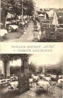 * T2/T3 Cesky Krumlov, Terasa Hotelu 'Ruze' / Hotel And Terrace  (EK) - Unclassified