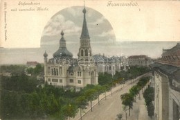 ** T2 Frantiskovy Lazne, Franzensbad; Stefanstrasse, Russischer Kirche / Street View With Russian Church - Zonder Classificatie