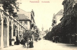 T2 Frantiskovy Lazne, Franzensbad; Kirchstrasse, Coiffeur / Street View With Hairdresser - Zonder Classificatie