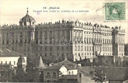 T2 Madrid, Palacio Real Desde El Cuartel De La Montana / Royal Palace From The Barracks Of Montana, TCV Card - Zonder Classificatie