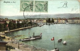 T2/T3 Geneva, Geneve; Le Port / Harbour, Steamships. TCV Card (EK) - Zonder Classificatie