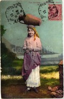 T2 Tipo Siciliano, Contadina All Acqua / Italin Folklore From Sicily, Water Carrier, TCV Card - Unclassified