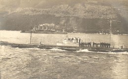 ** T1 SM U-4 (U-IV) Lake-típusú Osztrák-magyar Tengeralattjáró Matrózokkal A Fedélzetén / K.u.K. Kriegsmarine Unterseebo - Zonder Classificatie