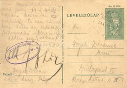 T3 1944 Vogel István Zsidó 101/952. KMSZ (közérdekű Munkaszolgálatos) Levele Feleségének A Selypi Munkatáborból / WWII L - Zonder Classificatie