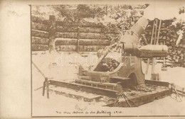 ** T2/T3 1916 Ein 24 Cm Mörser In Der Stellung / 24 Cm-es Mozsár ágyú állásban / WWI Austro-Hungarian Mortar In Position - Zonder Classificatie