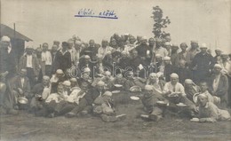 T2/T3 1920 Osztrák-magyar Katonák Ebéd Előtt Harderwijki Internálásuk Alatt / Austro-Hungarian Soldiers Before Lunch At  - Unclassified