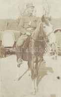 T2/T3 1917 Trén Pihenőben, Osztrák-magyar Lovas Katona / WWI Austro-Hungarian K.u.K. Cavalryman Escorting Packed Carriag - Unclassified