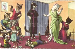 T2/T3 Cats In The Dress Salon. Alfred Mainzer - Modern Postcard (gluemark) - Unclassified