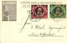 T2/T3 G. Zuban Tabak- Und Cigaretten-Fabrik GmbH. München / German Tobacco And Cigarettes Factory And Shop Advertisement - Unclassified