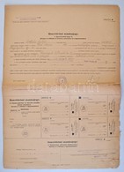 ~1940. 'Honvédelmi Munkajegy' Részben Kitöltve, 'NAGYVÁRAD THJF. VÁROS NÉPMOZGALMI NYILVÁNTARTÓ HIVATALA' Bélyegzésekkel - Unclassified