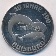 Németország DN '40 éves A Duisburgi Állatkert' Fém Zseton (30mm) T:1-(PP)
Germany ND '40 Jahre Zoo Duisburg' Metal Jeton - Unclassified