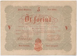 1848. 5Ft 'Kossuth Bankó' Vörösesbarna Nyomat T:III
Adamo G109 - Zonder Classificatie