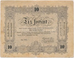 1848. 10Ft 'Kossuth Bankó' T:III - Zonder Classificatie