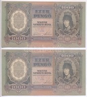 1943. 1000P (2x) Sorszámkövetők T:I,I- - Zonder Classificatie