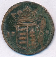 1705. X Poltura Cu 'II. Rákóczi Ferenc' (7,78g) T:2,2- Patina Hungary 1705. X Poltura Cu 'Francis II Rákóczi' (7,78g) C: - Unclassified