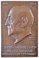 Berán Lajos (1882-1943) 1926. 'DR. MED. SAMVEL LOEW - OCTOGENARIVS NVLLAM DIEM PERDIDIT' Br Plakett (68x100,5mm) T:2 / H - Zonder Classificatie