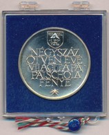 Rékassy Levente (1943-) / Vadász György (1924-1997) 1981. '450. éves A Pápai Református Kollégium' Jelzett Ag Emlékérem  - Zonder Classificatie