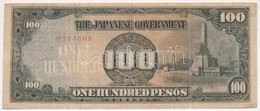 Fülöp-szigetek / Japán Megszállás 1944. 100P T:III Tűly.
Philippines / Japanese Occupation 1944. 100 Pesos C:needle Hole - Zonder Classificatie