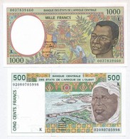 Közép-afrikai Államok / Gabon ~2004. 1000Fr + Nyugat-afrikai Államok / Szenegál 2002-2003. 500Fr T:I
Central African Sta - Unclassified