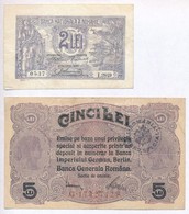 Románia 1920. 2L + Német Megszállás 1917. 5L Felülbélyegzéssel T:III
Romania 1920. 2 Lei + German Occupation 1917. 5 Lei - Zonder Classificatie