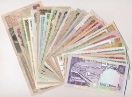 32db-os Vegyes Külföldi Bankjegy Tétel, Benne Egyiptom, Jemen, Törökország, Szíria, Kuwait, Szaúd-Arábia, Omán, Szudán,  - Zonder Classificatie