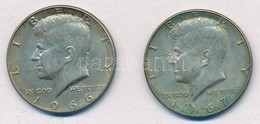 Amerikai Egyesült Államok 1966-1967. 1/2$ Ag 'Kennedy' (2x) T:1-,2 Patina
USA 1966-1967. 1/2 Dollar Ag 'Kennedy' (2x) C: - Unclassified