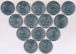 Amerikai Egyesült Államok 1999-2004. 25c Cu-Ni '50 állam' (14xklf) T:2 
USA 1999-2004. 25 Cents Cu-Ni '50 States Quarter - Zonder Classificatie