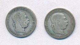 Ausztria 1893-1894. 1K Ag 'Ferenc József' (2xklf) T:2-,3
Austria 1893-1894. 1 Corona Ag 'Franz Joseph' (2xdiff) C:VF,F - Zonder Classificatie