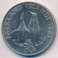 Falkland-szigetek 1987. 50p Cu-Ni 'Királypingvinek' T:1,1-
Falkland Islands 1987. 50 Pence Cu-Ni 'King Pengiuns' C:UNC,A - Zonder Classificatie