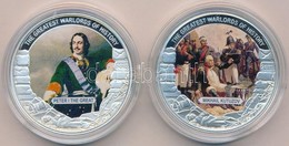 Libéria 2010-2011. 5$ Cu (2xklf) 'Nagy Hadvezérek - Nagy Péter, Mihail Kutuzov' Multicolor, Tanúsítvánnyal T:PP
Liberia  - Unclassified