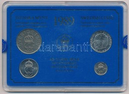 Svédország 1989. 10ö-5K (4xklf) Forgalmi Szett Műanyag Tokban T:1 
Sweden 1989. 10 Öre - 5 Kronor (4xdiff) Coin Set In P - Unclassified