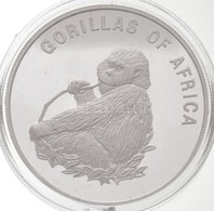 Uganda 2002. 1000Sh Ezüstözött Br 'Afrika Gorillái - Falatozó Gorilla' T:PP Fo.
Uganda 2002. 1000 Shillings Silver Plate - Zonder Classificatie