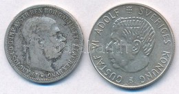 Vegyes: Ausztria 1893. 1K Ag 'Ferenc József' + Svédország 1954TS 1Kr Ag 'VI. Gusztáv' T:3,2
Mixed: Austria 1893. 1 Coron - Zonder Classificatie