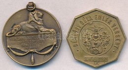 1929. 'Hungaria Nemzeti Neptun Evezős Egyletek Táncestélye' Br érem Füllel, Mellszalag Nélkül (32mm) + 1933. 'Békessy Bé - Unclassified