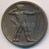 Berán Lajos (1882-1943) ~1940. 'Gamma Lövész Egyesület' Br Díjérem (41,5mm) T:1-,2 - Unclassified