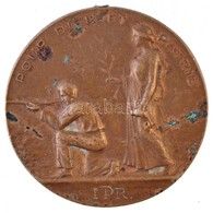 Franciaország 1926. 'Pour Dieu Et Patrie (Istenért és Hazáért)' Fém Lövészeti Sportérem (40mm) T:2- Szennyeződés, Fülnyo - Zonder Classificatie