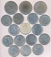 17db Klf Ezüstpénz Fe Hamisítványa T:2,2-
17pcs Of Diff Fe Fake Coins C:XF,VF - Unclassified