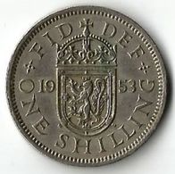 Pièce De Monnaie 1 Shilling  1953 Ecossais - I. 1 Shilling