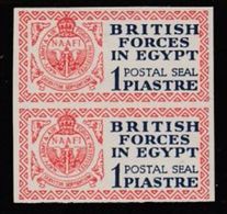 Egypt 1932, British Forces 1p IMPERF PAIR - Officials