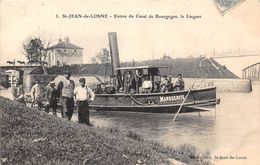 Saint Jean De Losne     21        Entrée Du Canal De Bourgogne     Remorqueur Marguerite    (voir Scan) - Altri & Non Classificati