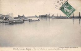 Saint Jean De Losne     21        Vue Sur La Saône. Navigation Fluviale        (voir Scan) - Other & Unclassified