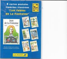 6 CARTES POSTALES TIMBREES "LES FABLES DE LA FONTAINE Sous Blister - Otros & Sin Clasificación