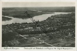 Neuruppin - Totalansicht Mit Klosterkirche Und Ruppiner See - Fliegeraufnahme - Foto-AK 30er Jahre - Verlag Max O'Brien - Neuruppin