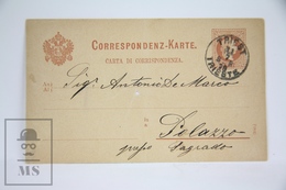 Austro Hungary Period - Trieste Postal Stationary - Posted 1879 - Andere & Zonder Classificatie