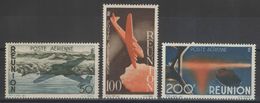 Réunion - YT PA 42-44 * - 1947 - Poste Aérienne