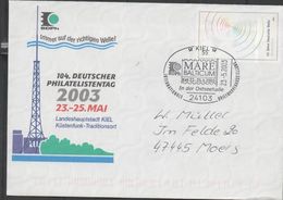 3236 Entero Postal Carta  Mare Balticum 2003 , Kiel - Enveloppes Privées - Oblitérées