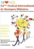 Mons- Ancien Programme Du Festival De Musiques Militaires Et Du Doudou (2012) - Programmi