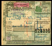 Colis Postal De Barbaste Pour Marseille En 1943 , Affranchissement Recto Et Verso - Ref J39 - Cartas & Documentos