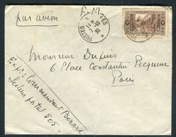 Algérie - Enveloppe En FM Par Avion Pour Paris En 1939 - Ref J 55 - Brieven En Documenten